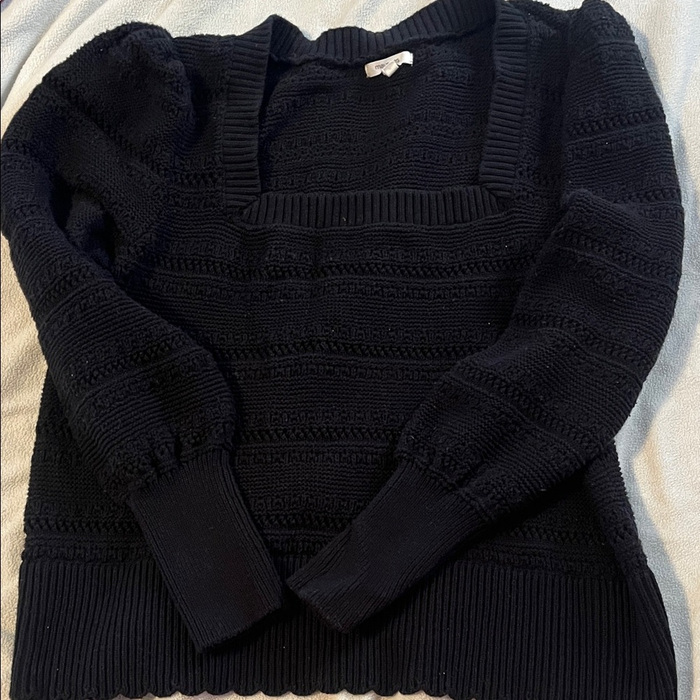 Maurices Black Textured Women's Sweater *final price* -LAST CHANCE SALE